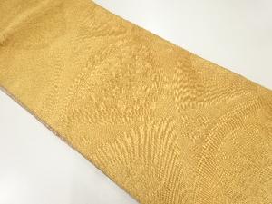 アンティーク　地紙に花模様織出しリバーシブル全通袋帯（着用可）